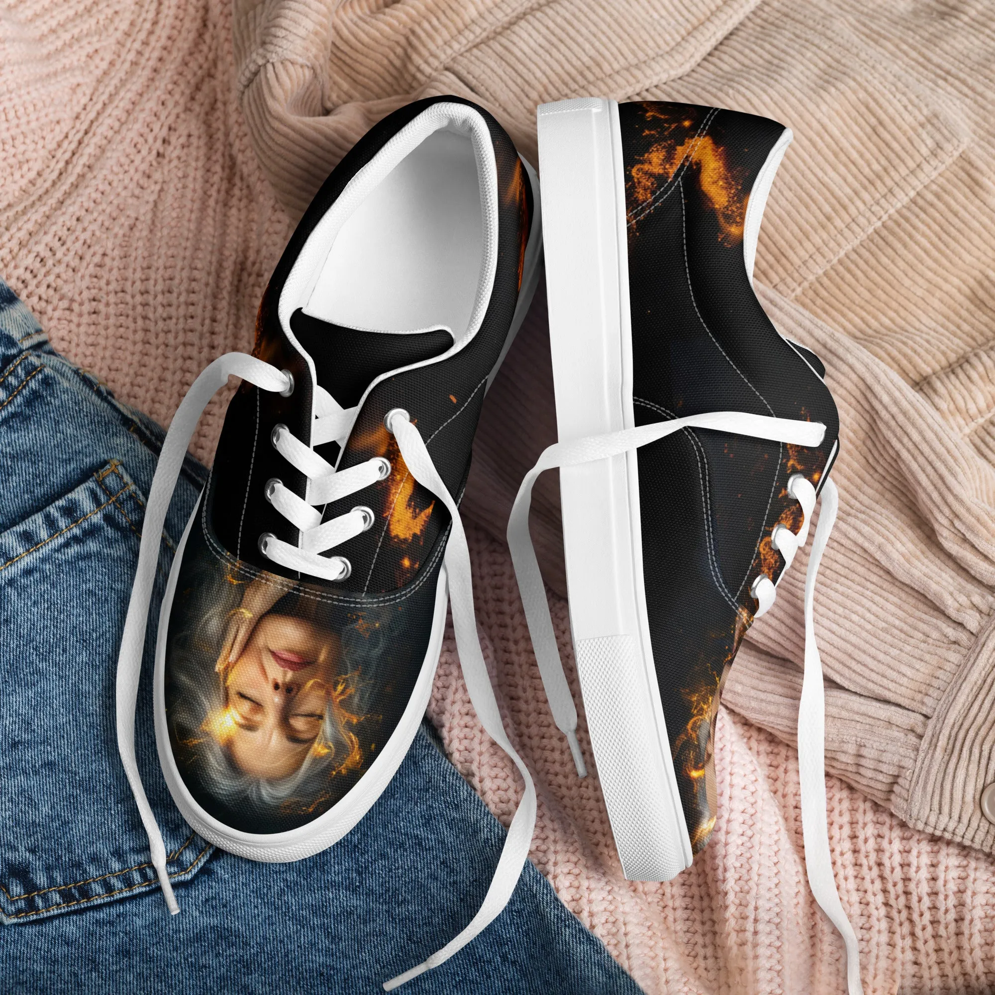 Classic Allure Women’s lace-up canvas shoes