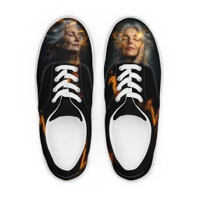 Classic Allure Women’s lace-up canvas shoes