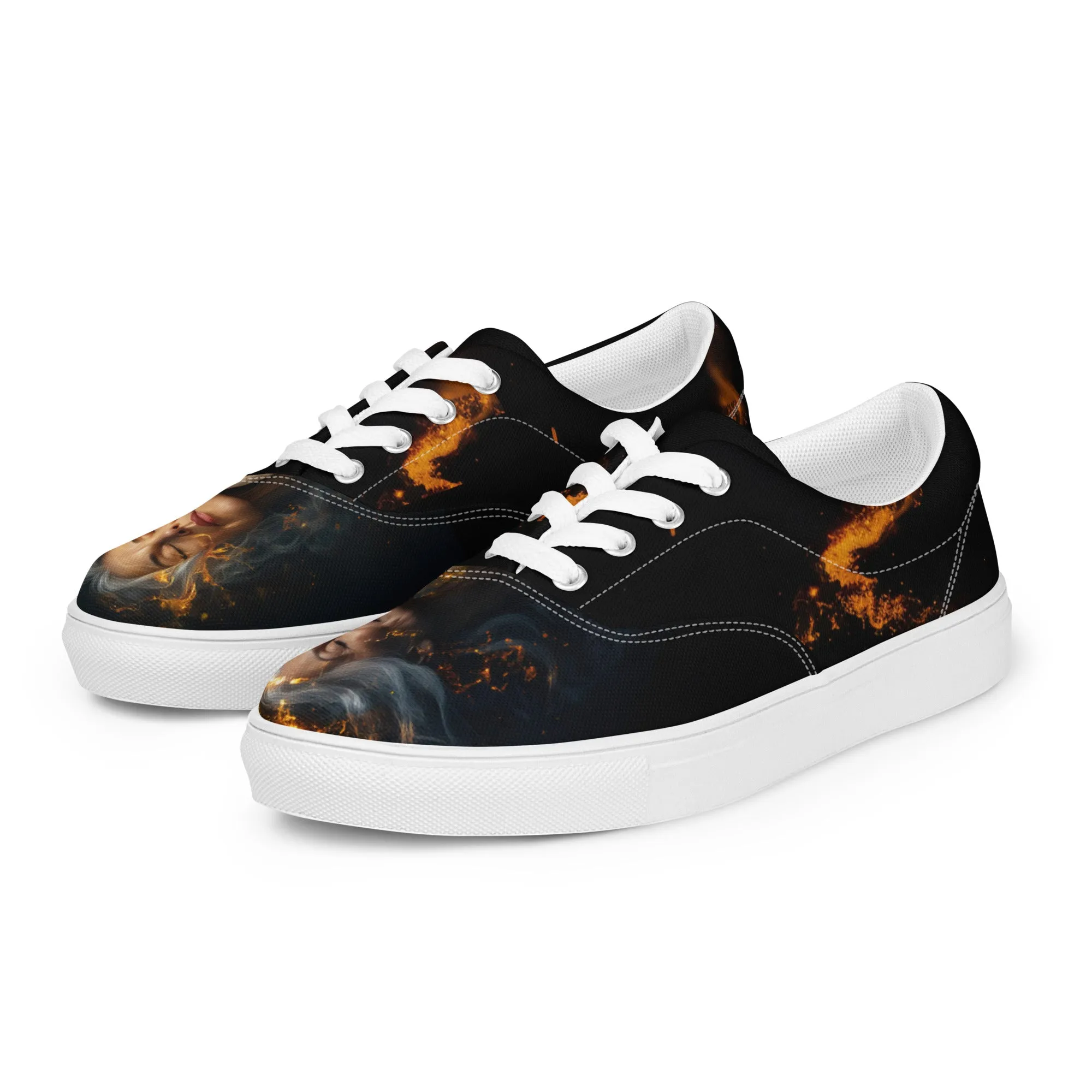 Classic Allure Women’s lace-up canvas shoes