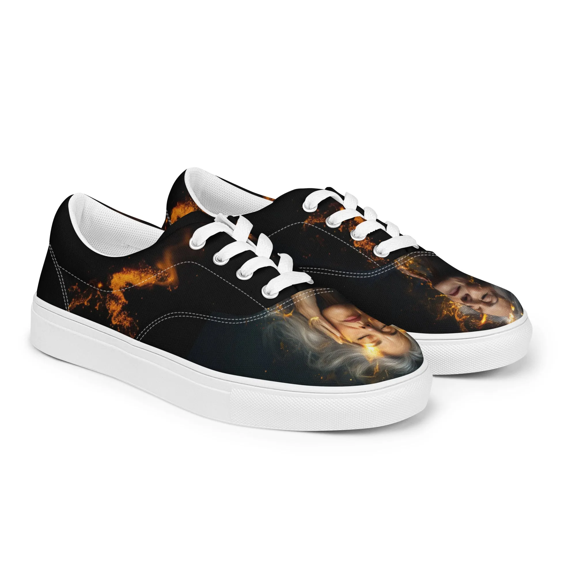 Classic Allure Women’s lace-up canvas shoes