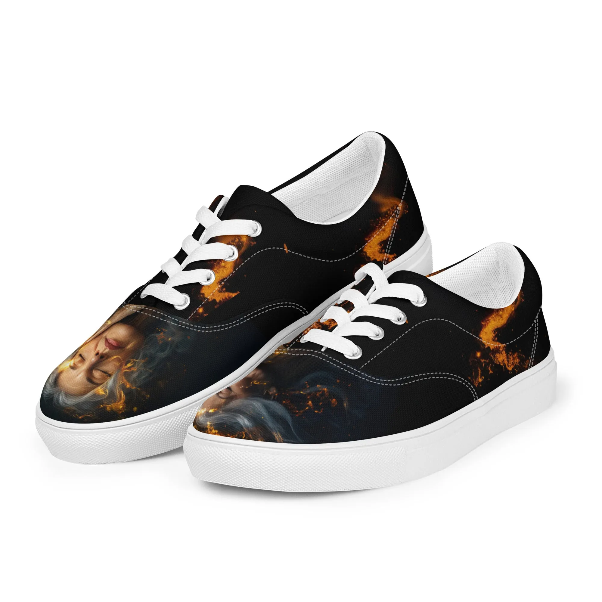 Classic Allure Women’s lace-up canvas shoes