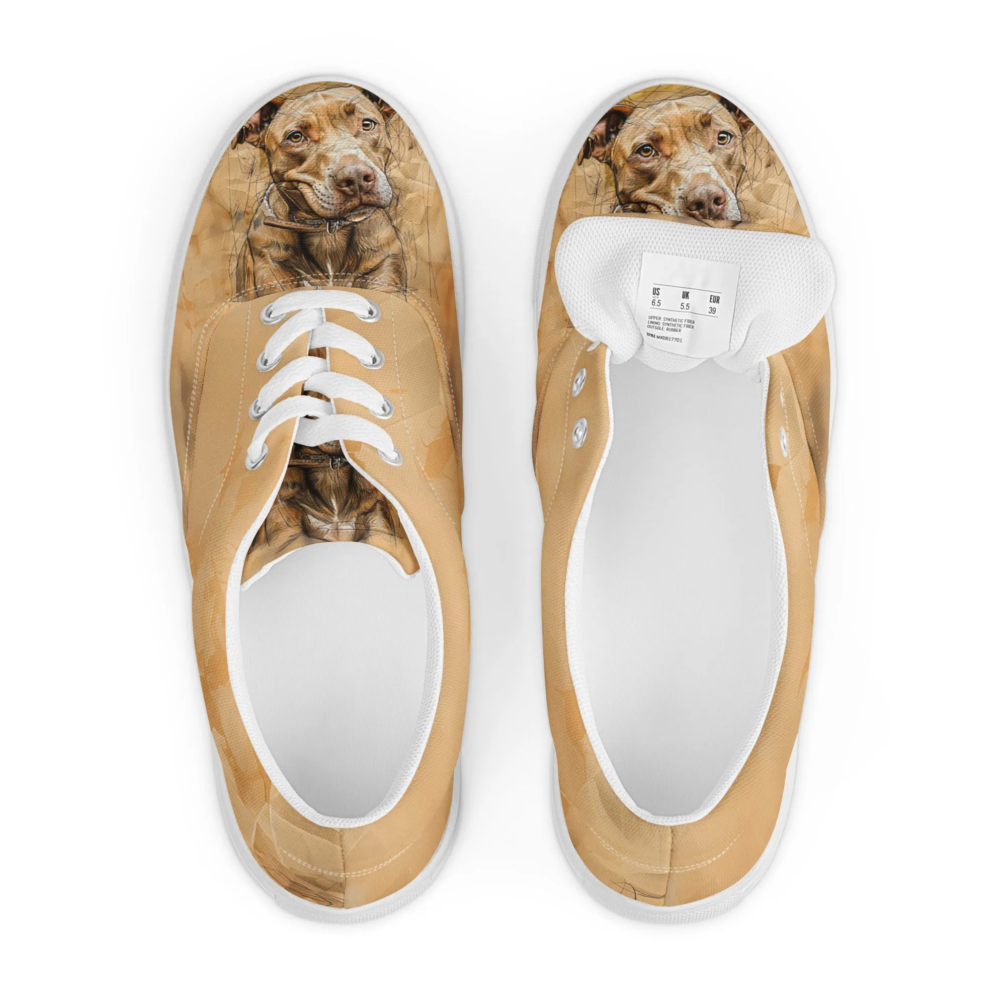 Cozy Paws Women’s lace-up canvas shoes