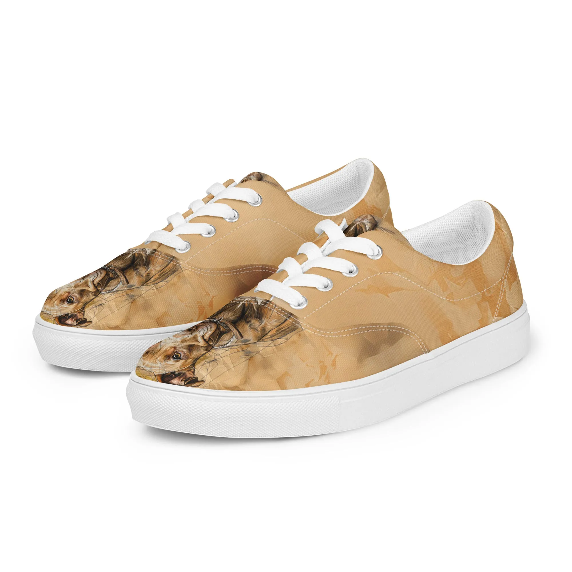 Cozy Paws Women’s lace-up canvas shoes