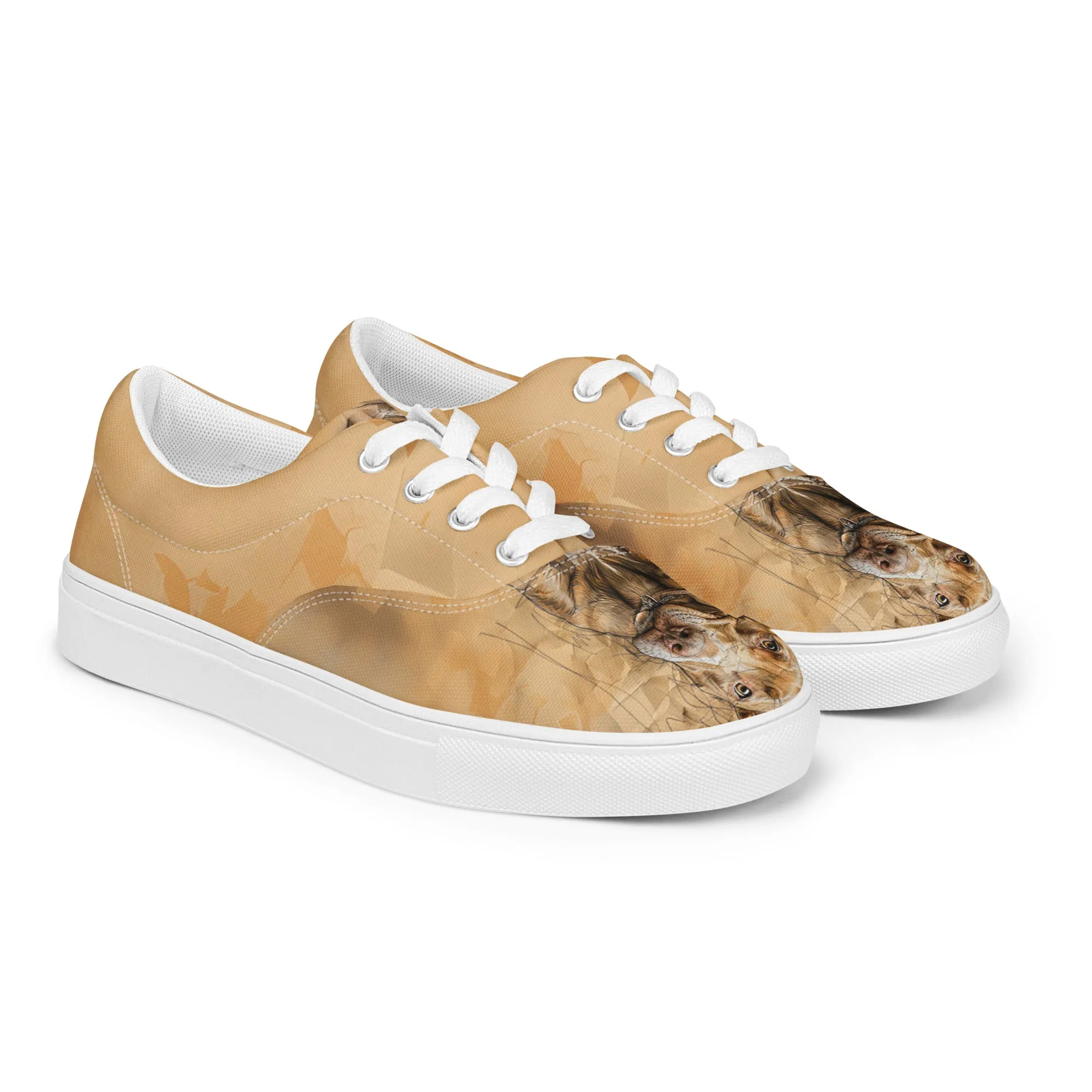 Cozy Paws Women’s lace-up canvas shoes
