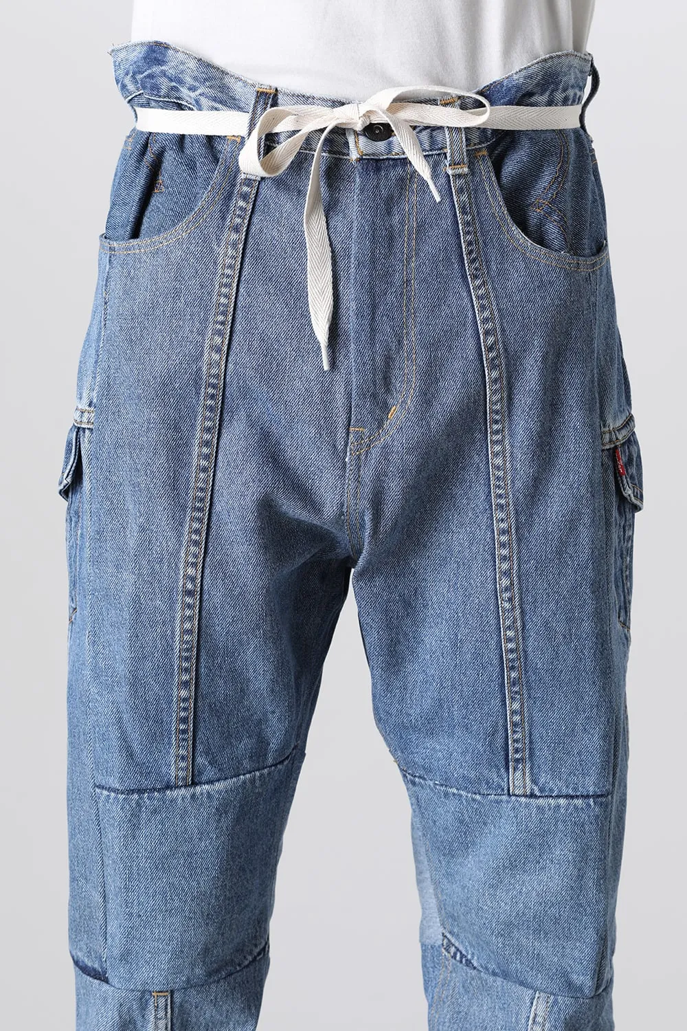 Denim Cargo Pants - M2