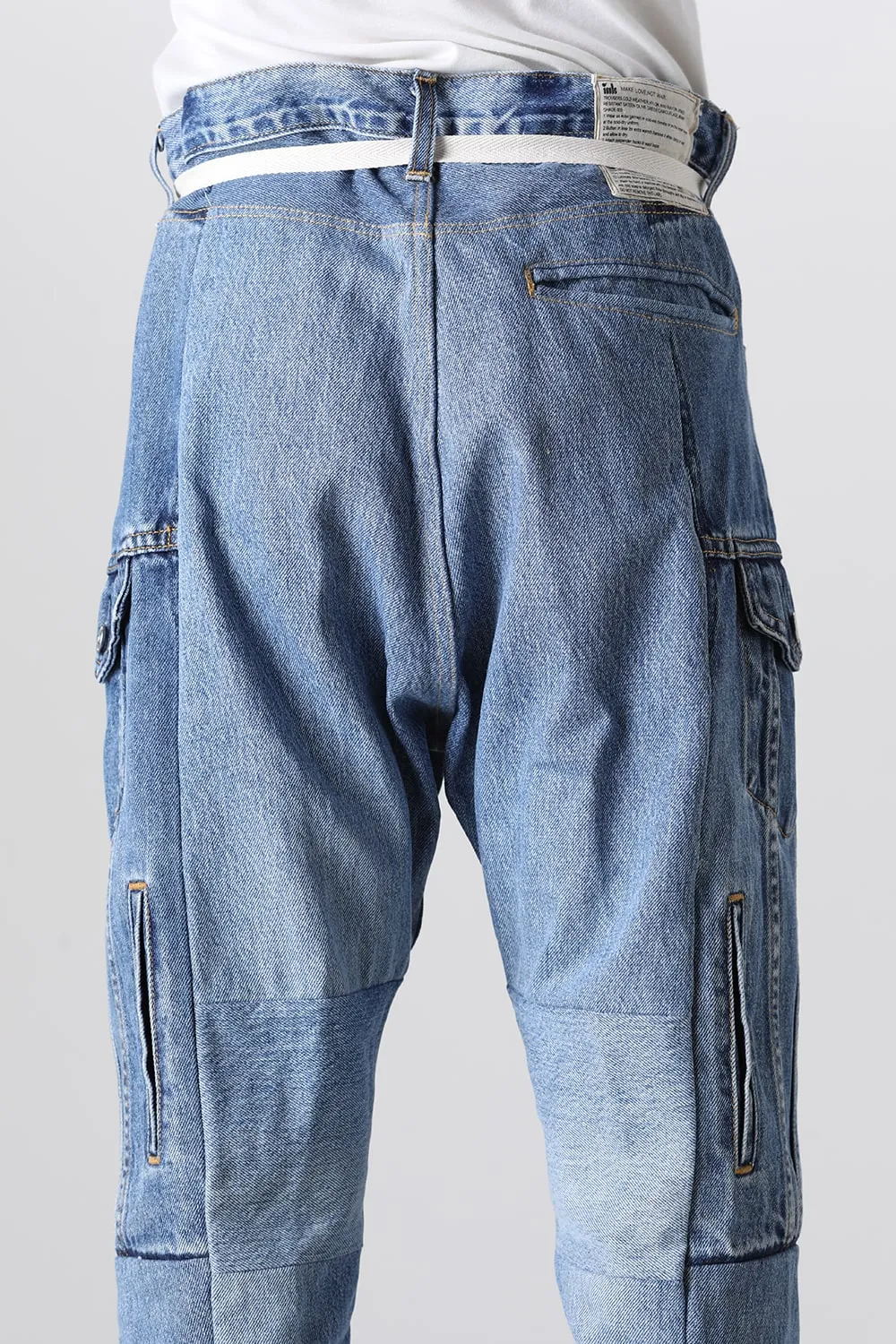 Denim Cargo Pants - M2