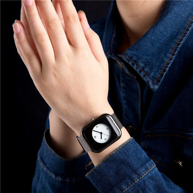 Hot Fashion Top Brand Luxury Men's and Women's Steel Belt Watch Couple Student Sports Casual Pants Slim Bracelet Quartz Watch