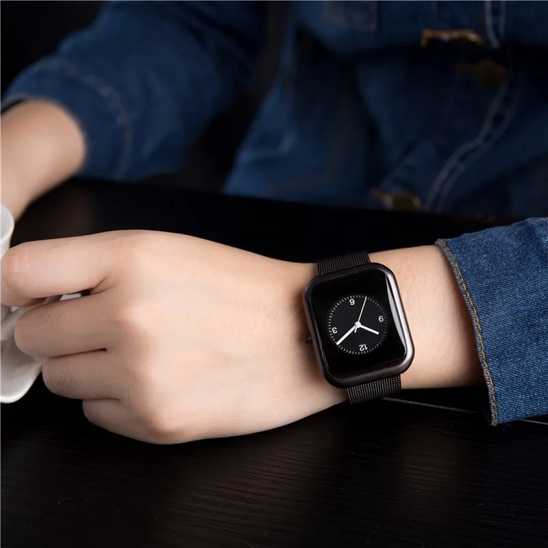Hot Fashion Top Brand Luxury Men's and Women's Steel Belt Watch Couple Student Sports Casual Pants Slim Bracelet Quartz Watch