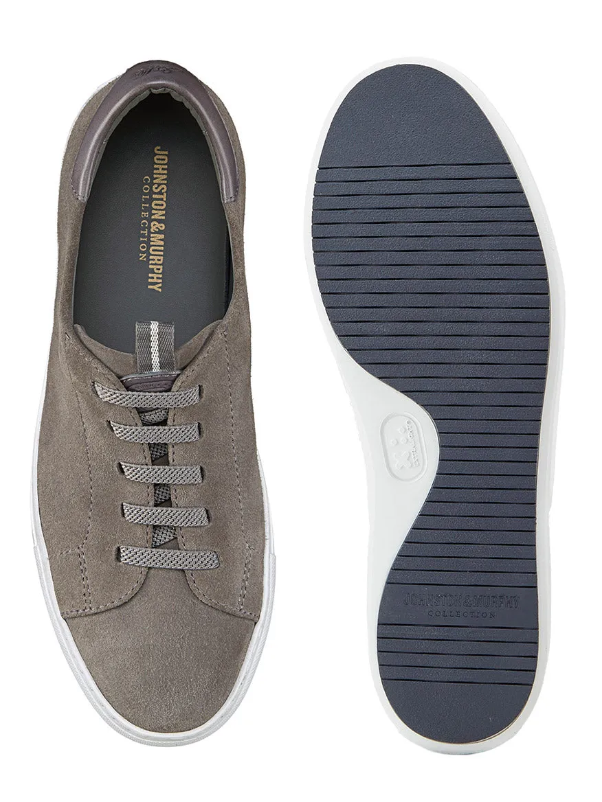 J & M Collection Anson Lace-to-Toe in Grey English Suede