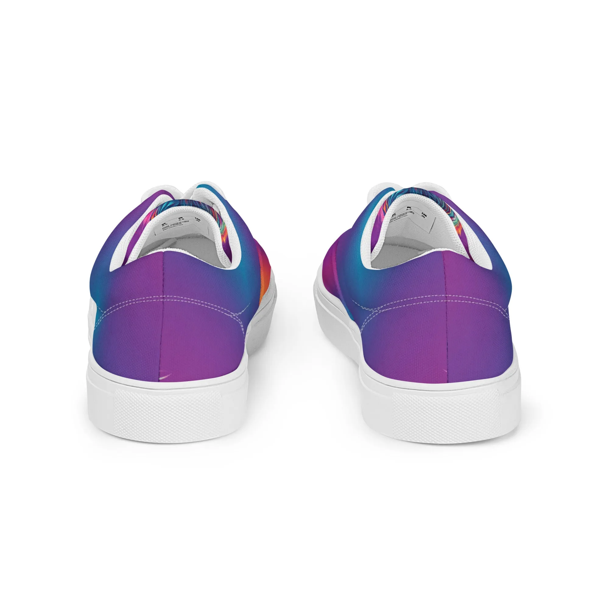 Playful Hues Women’s lace-up canvas shoes