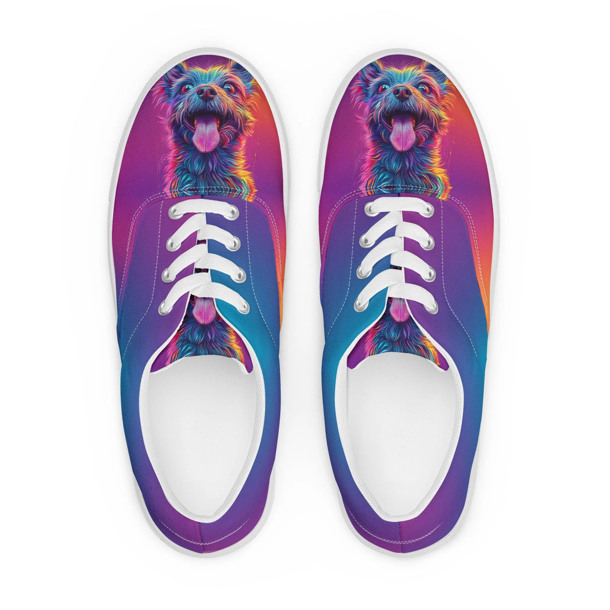 Playful Hues Women’s lace-up canvas shoes
