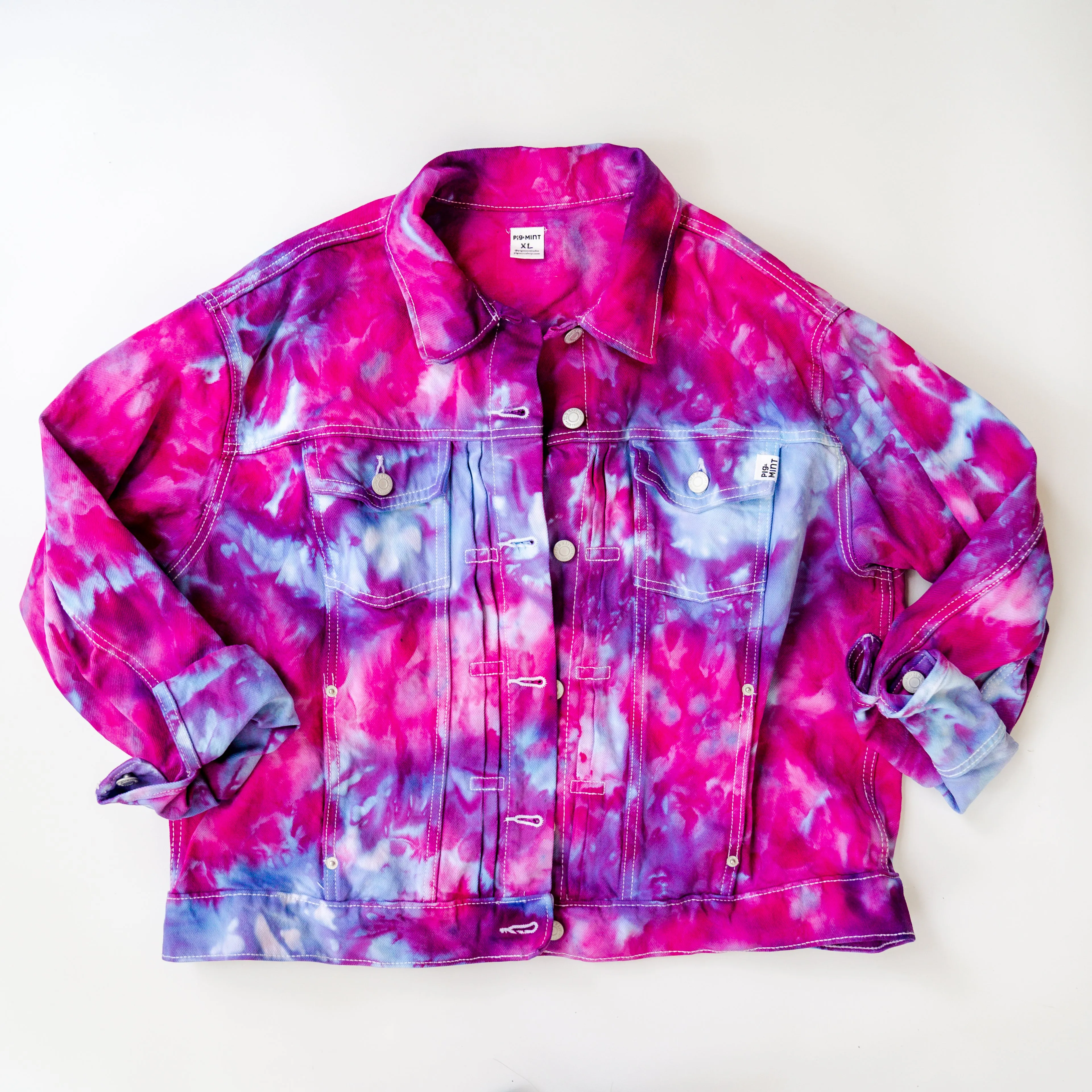 READY TO SHIP Women's Tie-Dye Classic Denim Jacket
