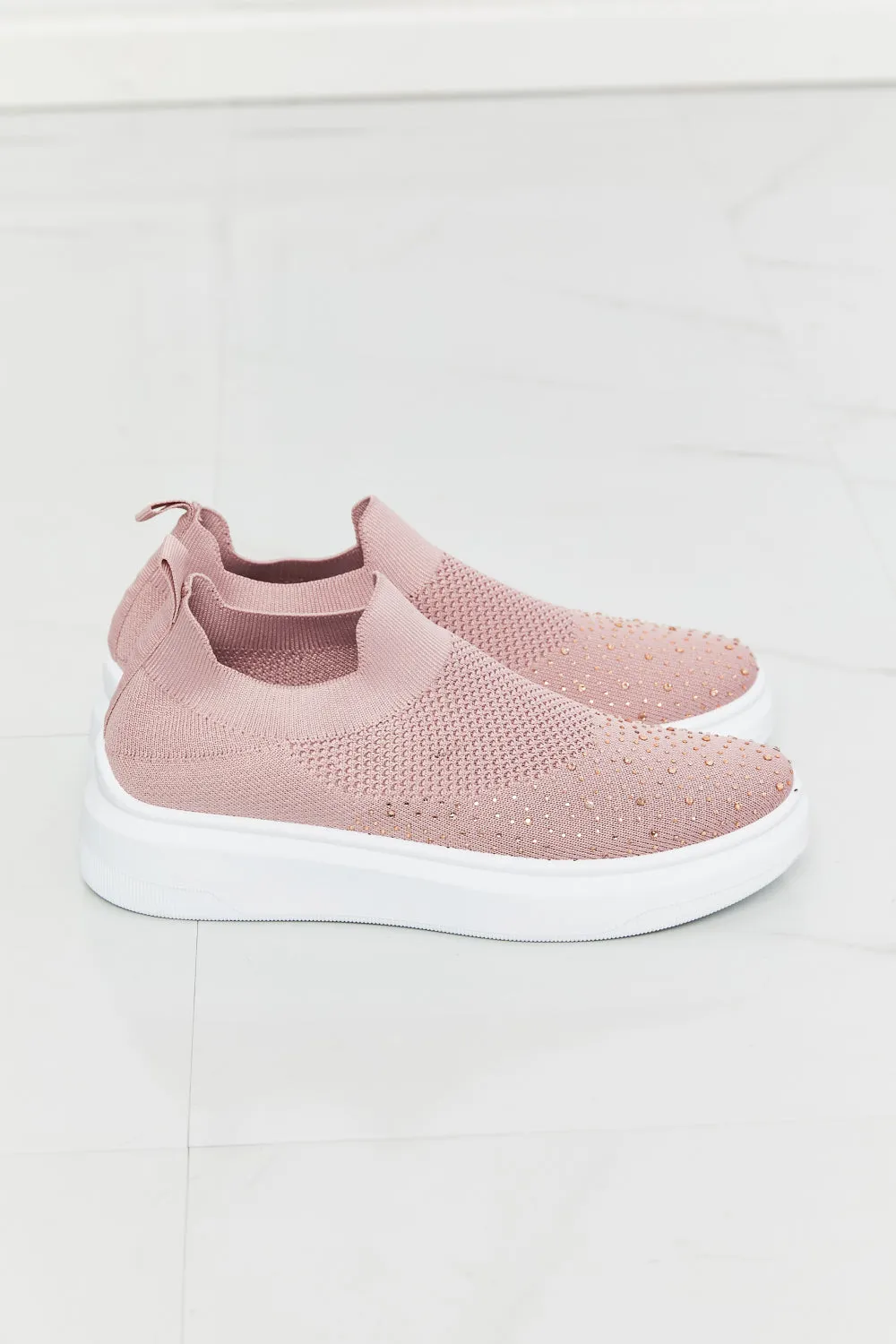 Rhinestone Slip-On Shoes
